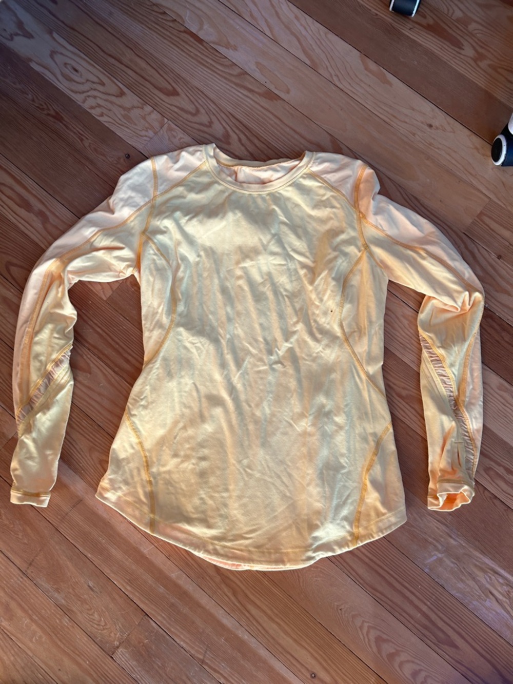 Lululemon Women’s Long-Sleeve Performance Top in Pale Yellow